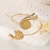 Conch Shell Open Arm Bangle Bohemian Armband Fashion Starfish Bracelet  Party