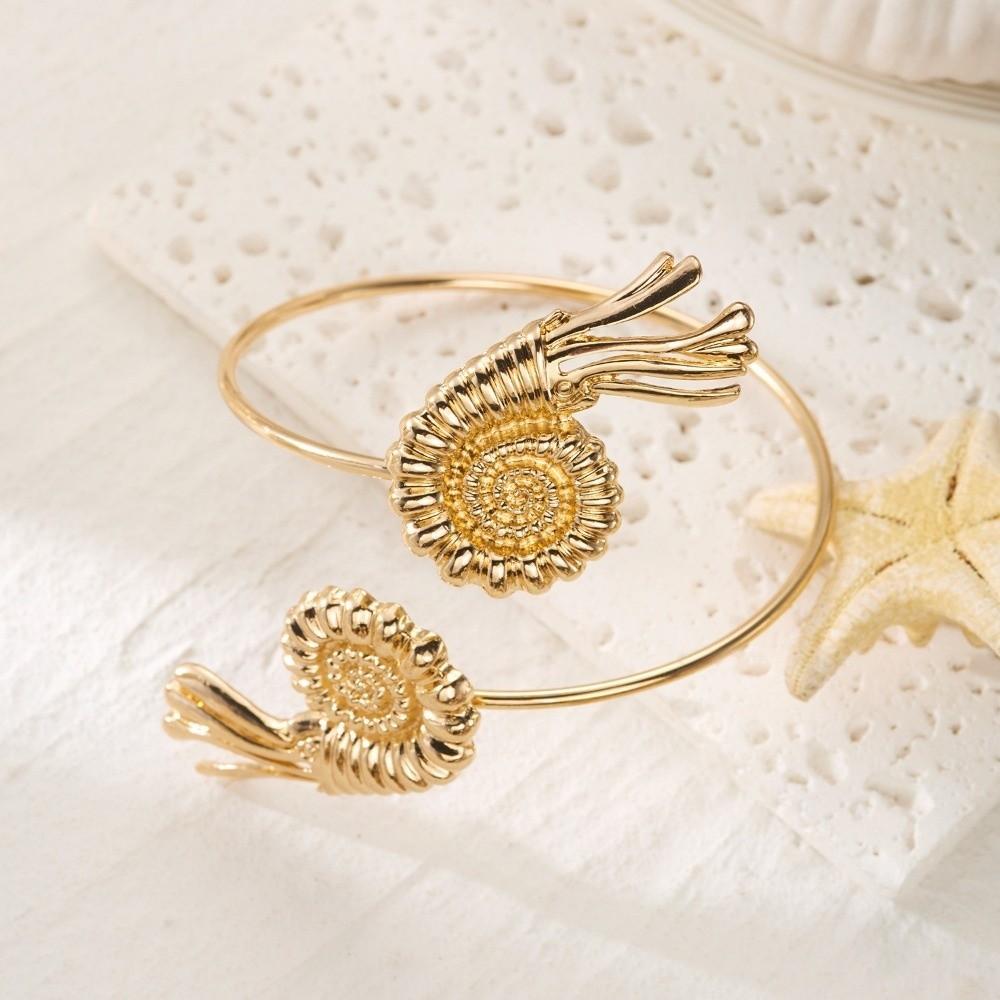 Conch Shell Open Arm Bangle Bohemian Armband Fashion Starfish Bracelet  Party