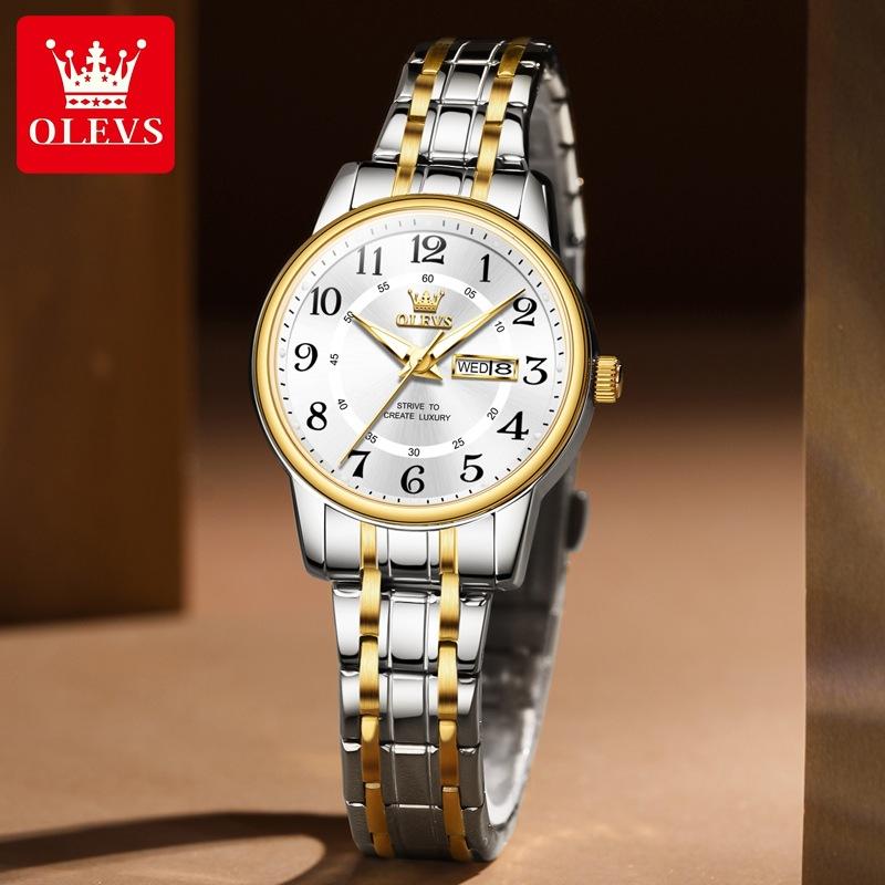 OLEVS Брендовые часы Новые простые кварцевые часы для любителей выражений Нишевые женские часы Женские часы