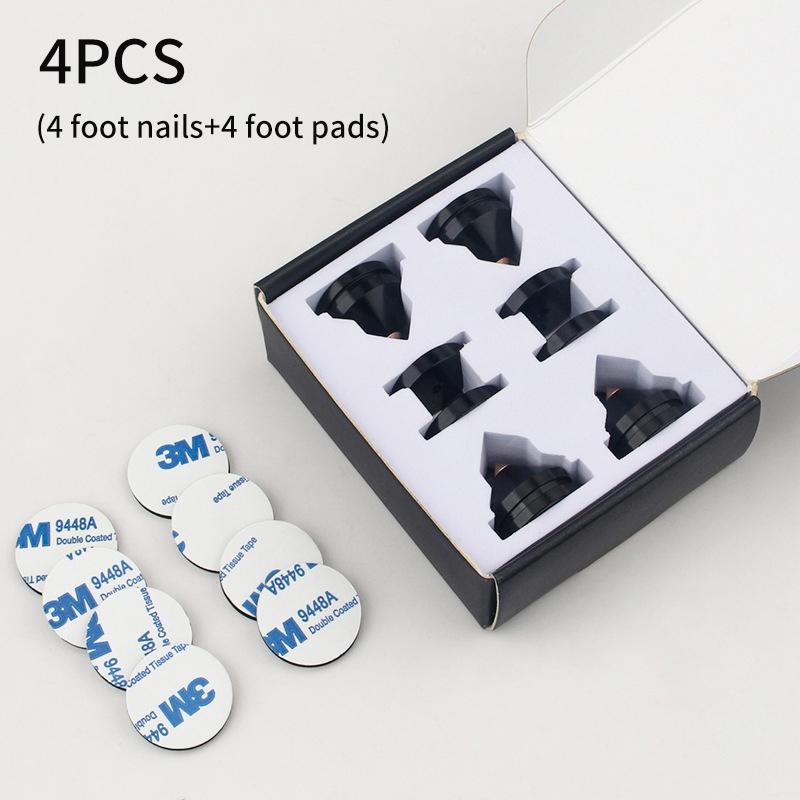 Shock Spikes Damping Pad HIFI Stand Feet Speaker Foot Pad KTV Subwoofer Stage Speakers Aluminium Isolation Cone Floor Foot Nail