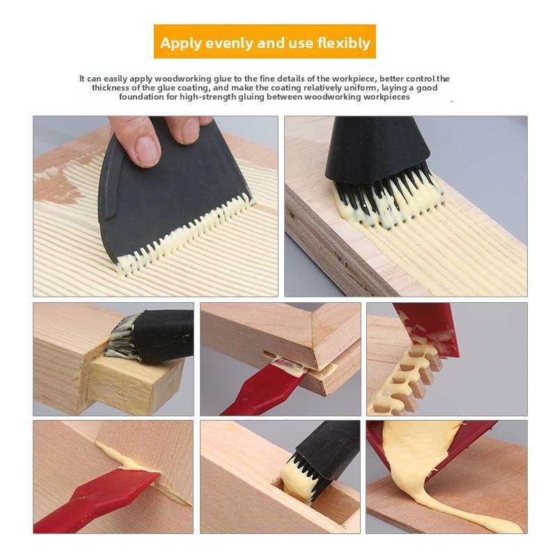 Силиконовая кисть-клей Мягкая кисть для деревообработки Мебели DIY Латексная Белая Клеевая Кисть