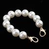 Round Pearl Beading Short Handles Replacement for Beach Bag Handbags Strap