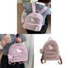 Cute Cartoon Hello Kitty Cat Backpack With Leopard Print Pu Material For Daily Use And Storage