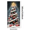 Christmas Tree Pattern Decoration 180x90cm 2025 Christmas Door Cover Banner Party Background Outdoor Porch Sign Can Customized