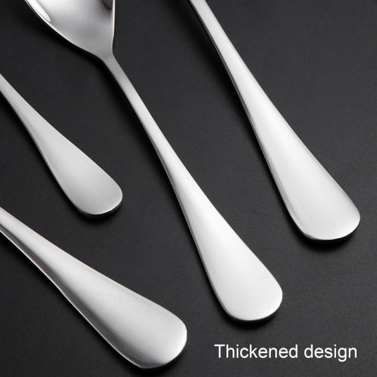 Coffee Spoon Non-slip Mirror Polished Unbreakable Rustproof Long Handle Stirring Stainless Steel Dishwasher Safe Dessert
