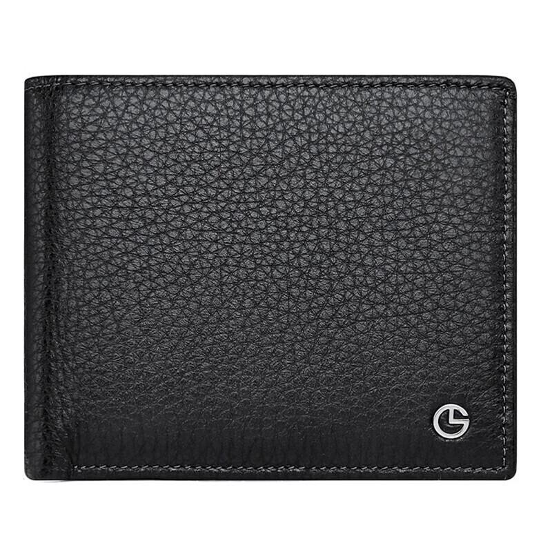 Goldlion Men's Wallet, Horizontal Style, Card Holder, Leather Wallet, Black
