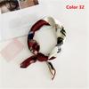 Gifts Women Small Vintage Square Scarf Silk Feel Satin Head Neck Hair Tie Band