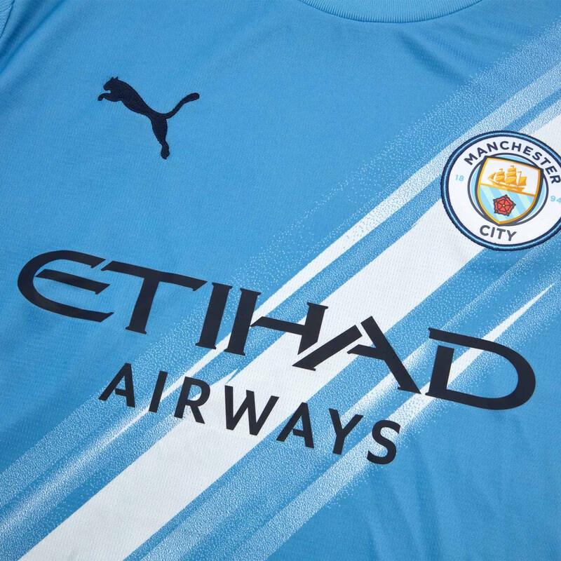 Puma Мужская футболка с коротким рукавом для фанатов Манчестер Сити, домашняя