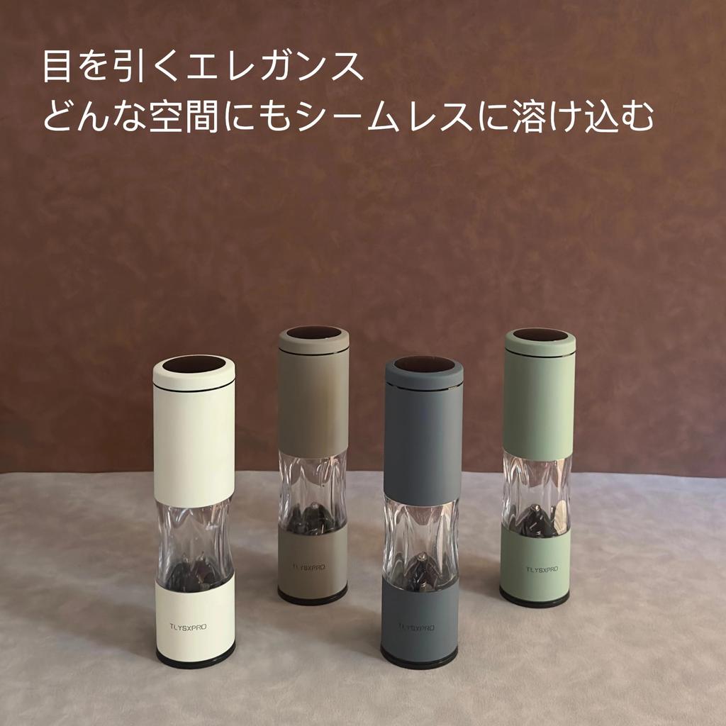 Salt and Pepper Mill Set Adjustable Coarseness Manual Pepper Mill Refillable Design Ceramic Core Kitchen Essentials (Set of 2, Sage)