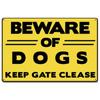 Остерегайтесь собак Винтажные металлические жестяные знаки Плакат Предупреждающая собака Ретро-табличка Настенное украшение