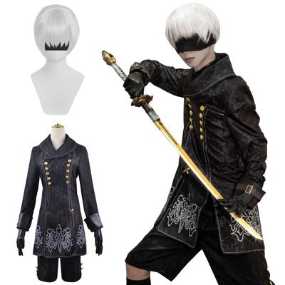 Костюм для косплея YoRHa 9 Type S для взрослых для культурных и сценических выступлений 9 Type S Косплей с размером [Отличное качество] Нет. Парик, 9S, Nier