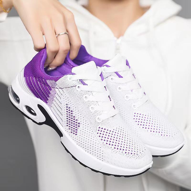 Повседневная обувь из дышащей сетки для женщин среднего и пожилого возраста на весну и лето, идеально подходит для прогулок и путешествий.. Спортивная обувь с мягкой подошвой.