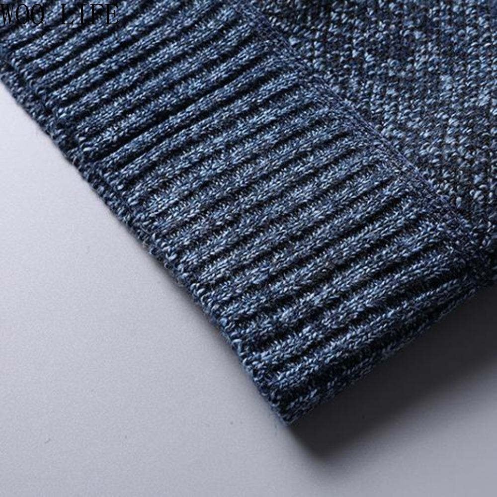 Мужской флисовый свитер на молнии, Тяжелая вязаная куртка, Зимний теплый пуловер оверсайз, Верхняя одежда