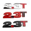 Car 3D Metal 2.3T Displacement Trunk Body Badge Emblem Decals Sticker For Ford Mustang GT Shelby 350 500 2.3T Logo