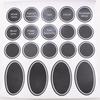 320+ Printed  Jar and Pantry Label Set Chalkboard Round Stickers  Labels