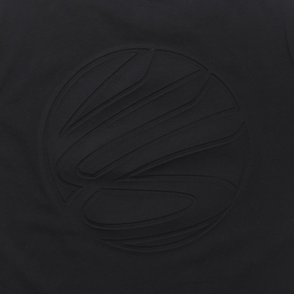 Under Armour Heavyweight Crew Neck Loose Fit Solid Color Printed Short Sleeve T-Shirt Men Tops Black 1383378-001