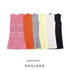 Kaslead New Arrival Women's Clothing Fashion Style Fashion Minimalist Wide Pleated Knitting Mini Dress 3859025