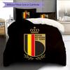 Red Devils Pattern Bedding Quilt Set  Home Decoration  Gift (1 * duvet cover + 2 * pillowcase  without core)