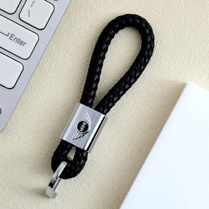 Anti-lost Car Weave Style Alloy Key Chain Ring Auto Keychain For For BMW M M3 M5 X1 X3 X5 X6 E46 E39 E36 Mini Cooper R50 R53 R55 kycp51