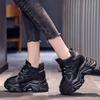Модные женские массивные кроссовки 2025 Модные кроссовки на платформе Женские брендовые клинья Повседневная обувь для женщин Кожаная спортивная обувь Папины кроссовки 10 см