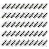 HappyHome 5mm Shelf Brackets, Set of 50, 5mm X 16mm Shelf Dowels, Metal Insert Type, Silver