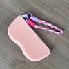 Silicone Glasses Bag Portable Protective Glasses Case Scratch-Resistant Eyeglasses Pouch Hanging Protective Cover with Lanyard