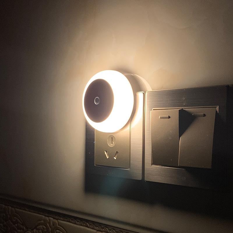 Intelligent Light Control Induction Light, Small Night Light, White Light, Blue Light, Red Light, Warm Light, Amber Light, Smart Home