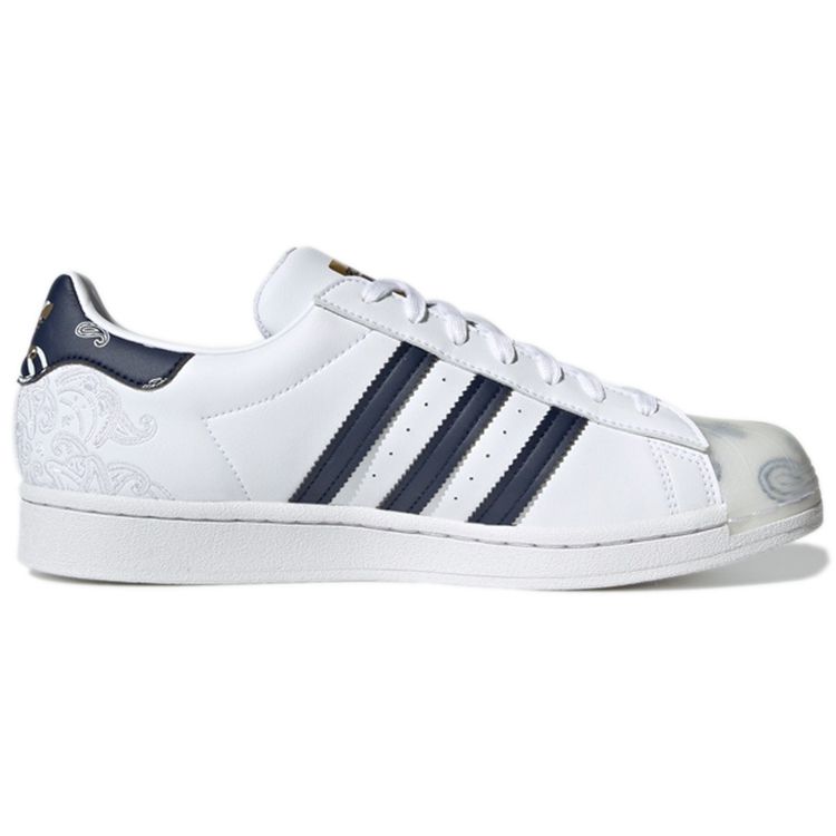 Adidas Superstar Bandana - White Collegiate Navy Unisex Sneakers Cloud-White GX3655