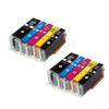Совместимые картриджи - CANON - C580/C581 XL - Упаковка из 10 штук - Разноцветные - До 3000 страниц