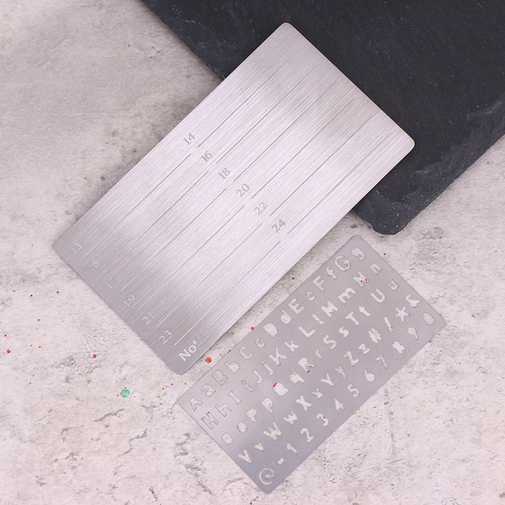 1PCS Mnemonic Template Steel Plate Engraving Tool 304 Stainless Steel For Stamping Mnemonics And Engraving Templates