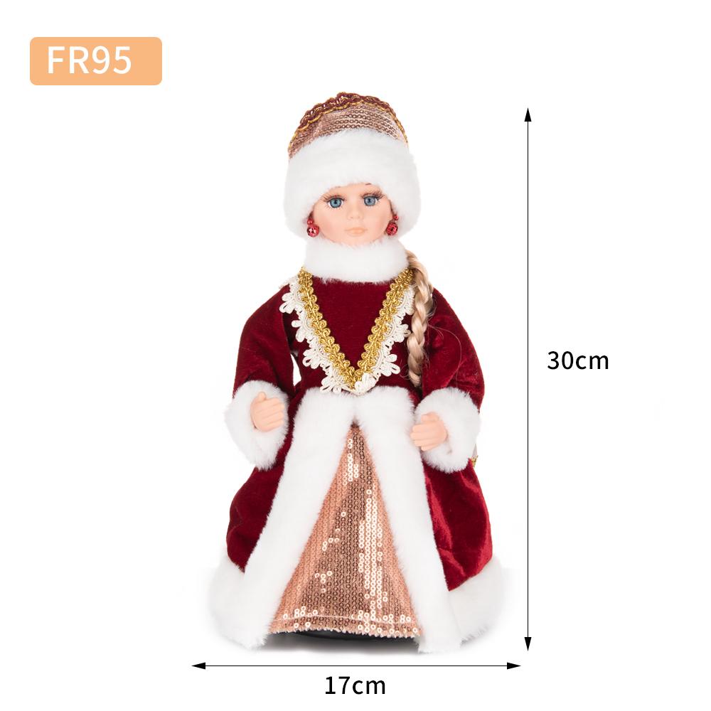 30/40cm Santa Claus Decoration Christmas Tree Ornaments Santa Claus Doll Grandpa and Grandma New Year Home Decoration Happy NewYear