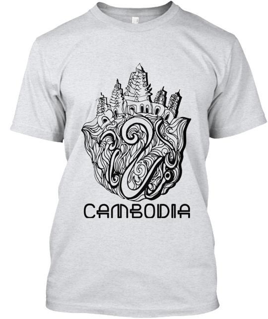 Love World Heritage Angkor Wat Cambodia T-Shirt Made in the USA Size S to 5XL