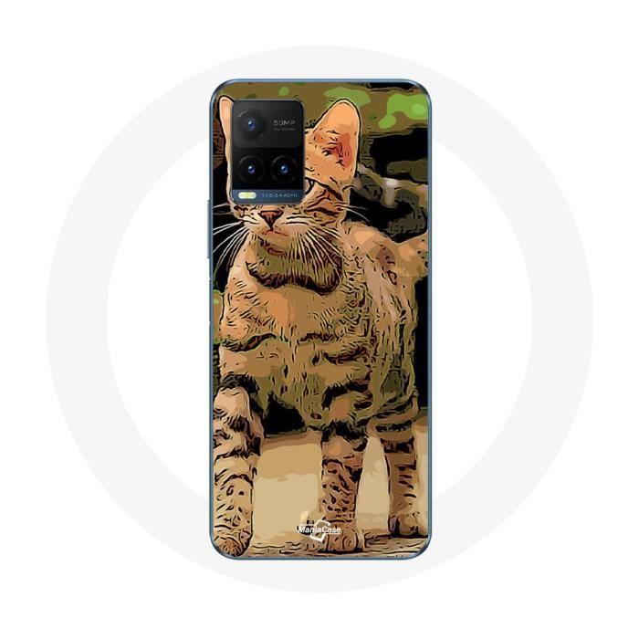 Case for Vivo Y21s 2021 / Y21 2021 Bengal Cat Breed Cartoon