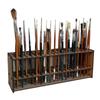 Paint Brush Holder for Artist Wall Mount Brush Rack Wooden Paintbrush Organizer 67 Holes Freestanding Art Supply Container