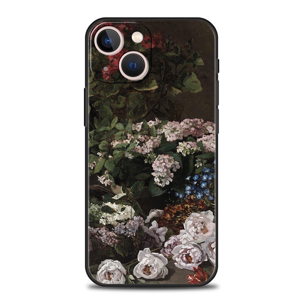 Claude Monet Impressionism Painter Luxury Soft Phone Case For iPhone 13 15 14 12 11 Pro MAX XR X SE XS 7 8 Plus Silicone Cover