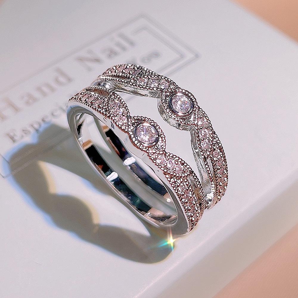 Элегантное женское кольцо из стерлингового серебра с большим цирконом в форме капли воды, кольца на пальцы для женщин, обещание любви, подарки на День святого Валентина