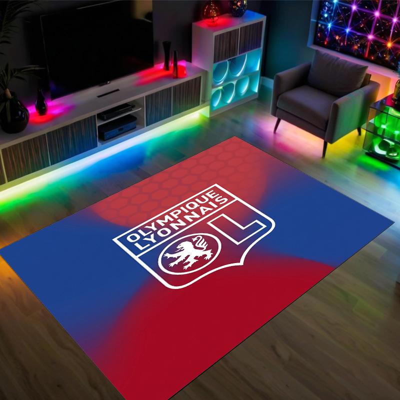 Lyon FC Design Crystal Velvet Carpet Cozy Non?Slip Printed Rug For Bedroom Living Room Entrance