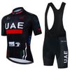 Cross-border hot sale Tour de France UAE UAE team cycling suit short-sleeved suit men's cycling clothing quick-drying breathable