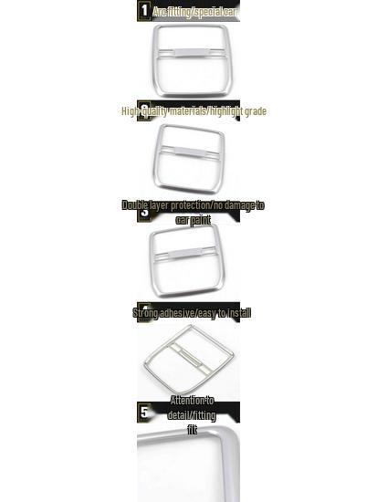 Cheetah CS10 Electroplated Center Console & Front Reading Light Decorative Frame Accessory