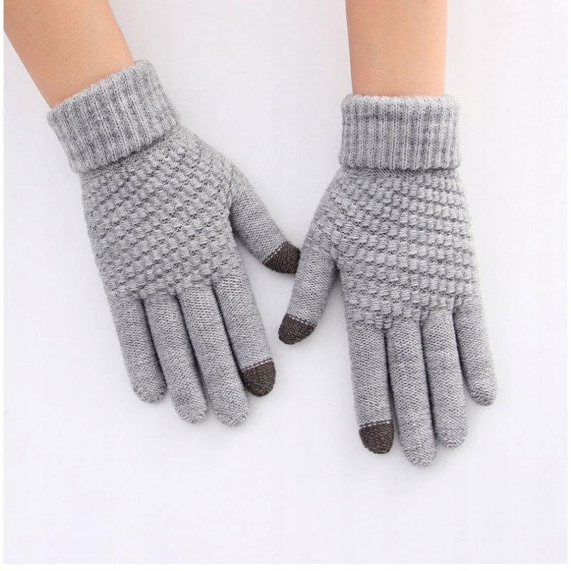 Acrylic Warm Touch Gloves White R02