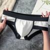 Men's Low Waist Breathable Briefs with U Bulge and Independent Packaging