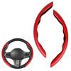 1Pair Car Steering Wheel Covers Booster Micro Fiber Leather Auto Interior Decorative Accessories Universal Carbon Fiber Looking