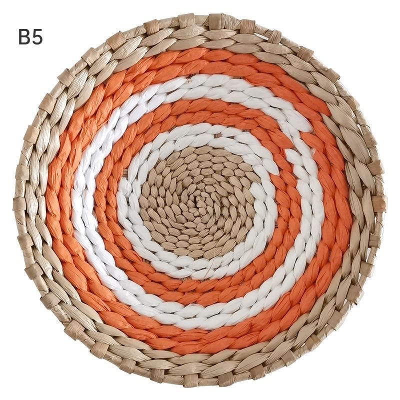 Соломенные круглые настенные украшения, подвески, креативный ретро-этнический фон, декор стен, украшения в марокканском стиле, ручные драпировки, диаметр 20/25/30 см