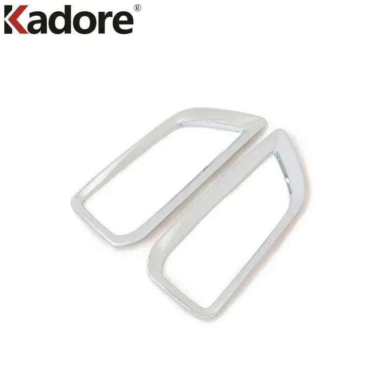 For Hyundai Kona Encino Kauai 2017 2018 SUV Chrome Front Fog Light Lamp Cover Trim Foglight Bezel Trim Car Accessories