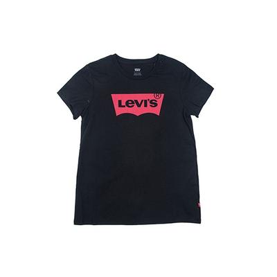Футболка Levis Basic Red Logo Женская, топы, черная 17369-0466