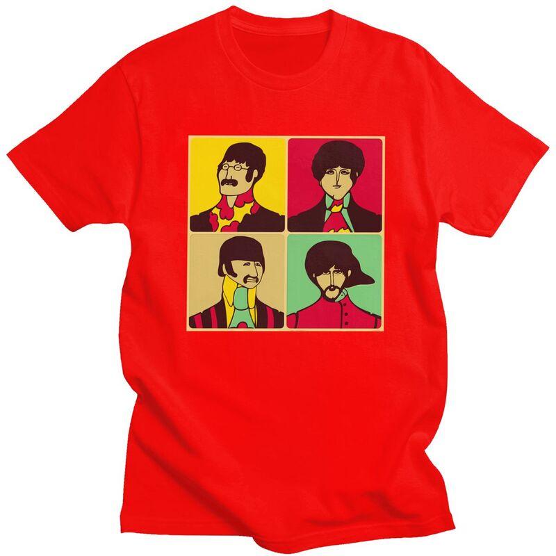 Индивидуальные футболки The Beatle в стиле хэви-метал и рок для мужчин, с коротким рукавом, для отдыха, свободного кроя, из чистого хлопка, в подарок