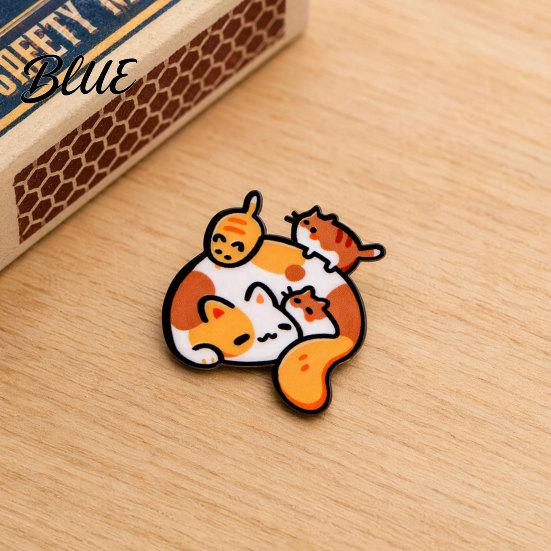 Soft Cute Animal Badge Brooch Pin Cartoon Pattern Lapel Zinc