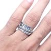 Silver Spinner Ring For Women Four Spinner Ring Fidget Silver Jewelry Ring"10"