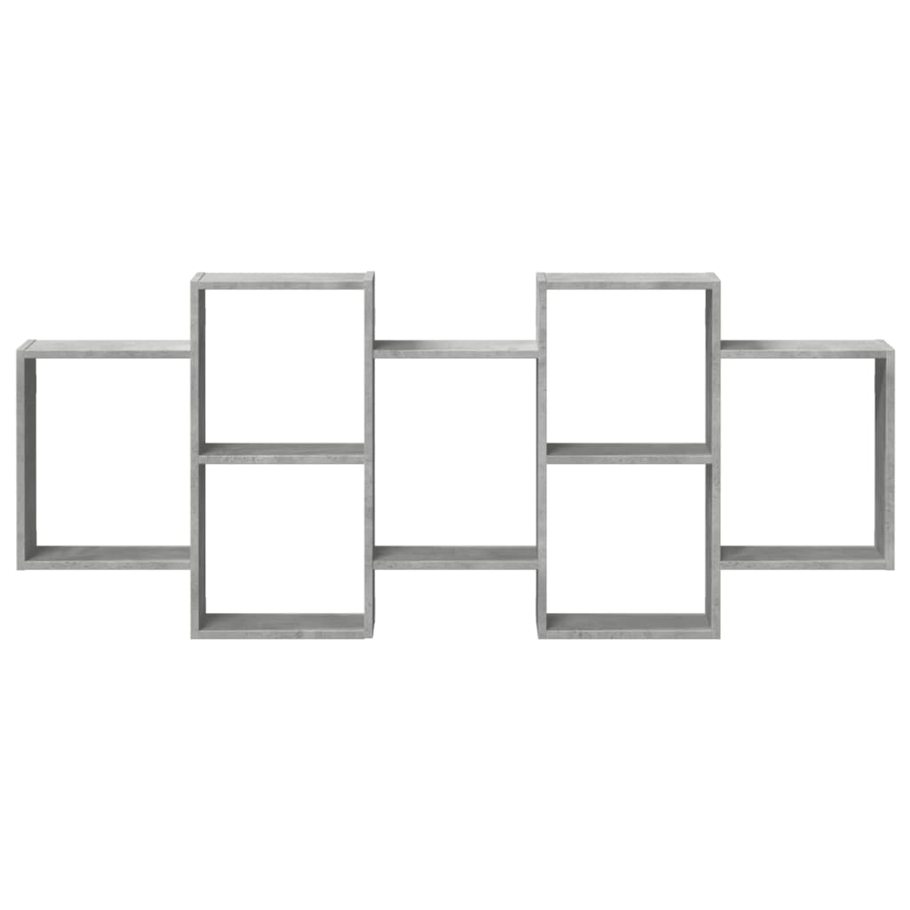 Wall Shelf Concrete Grey 159 x 18 x 65 cm Particleboard