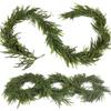 Norfolk Pine Needle Rattan Simulation Green Plant Feel Soft Glue, Christmas Day Home Decoration Rattan